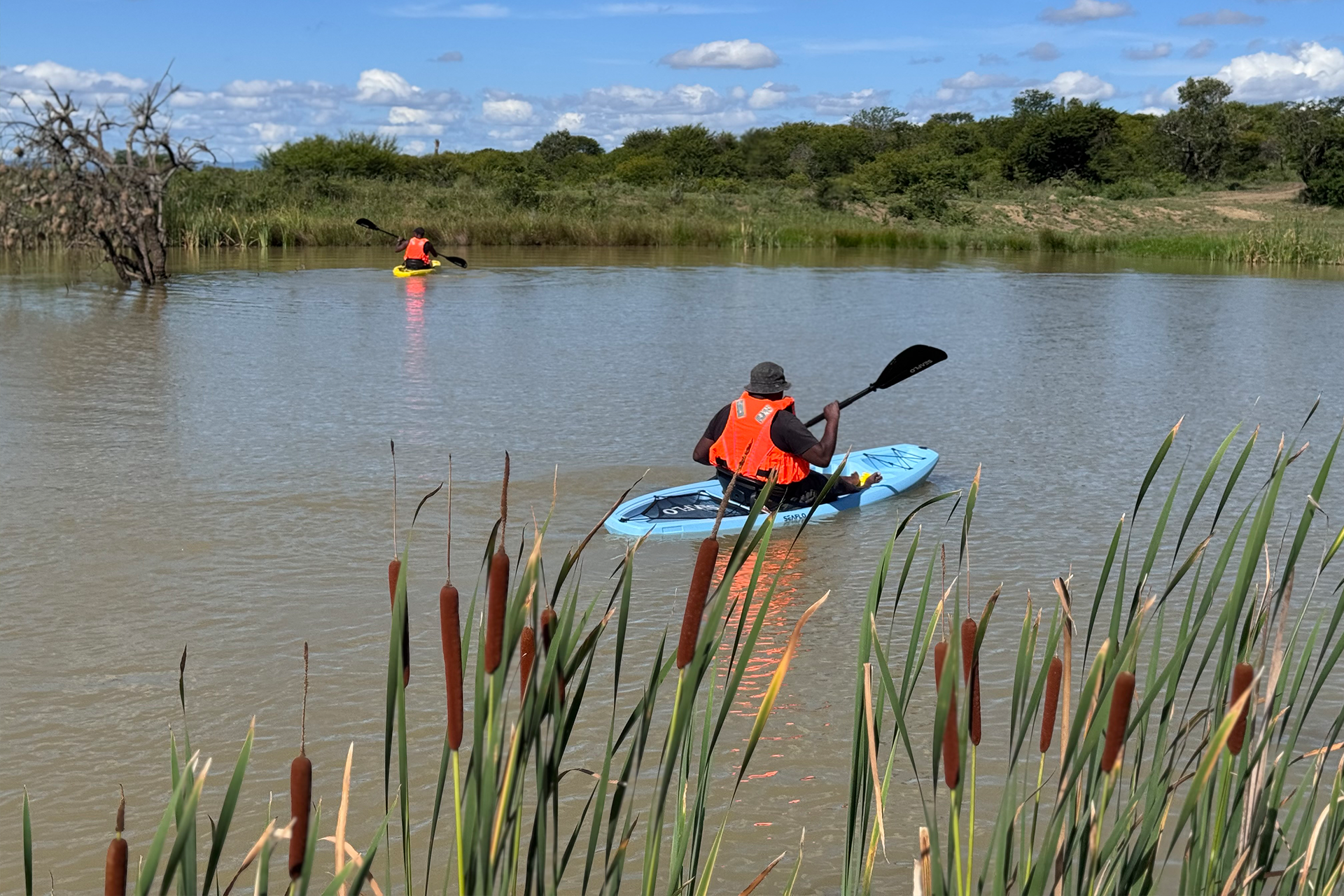 Kayaking at Imbabala Lodge